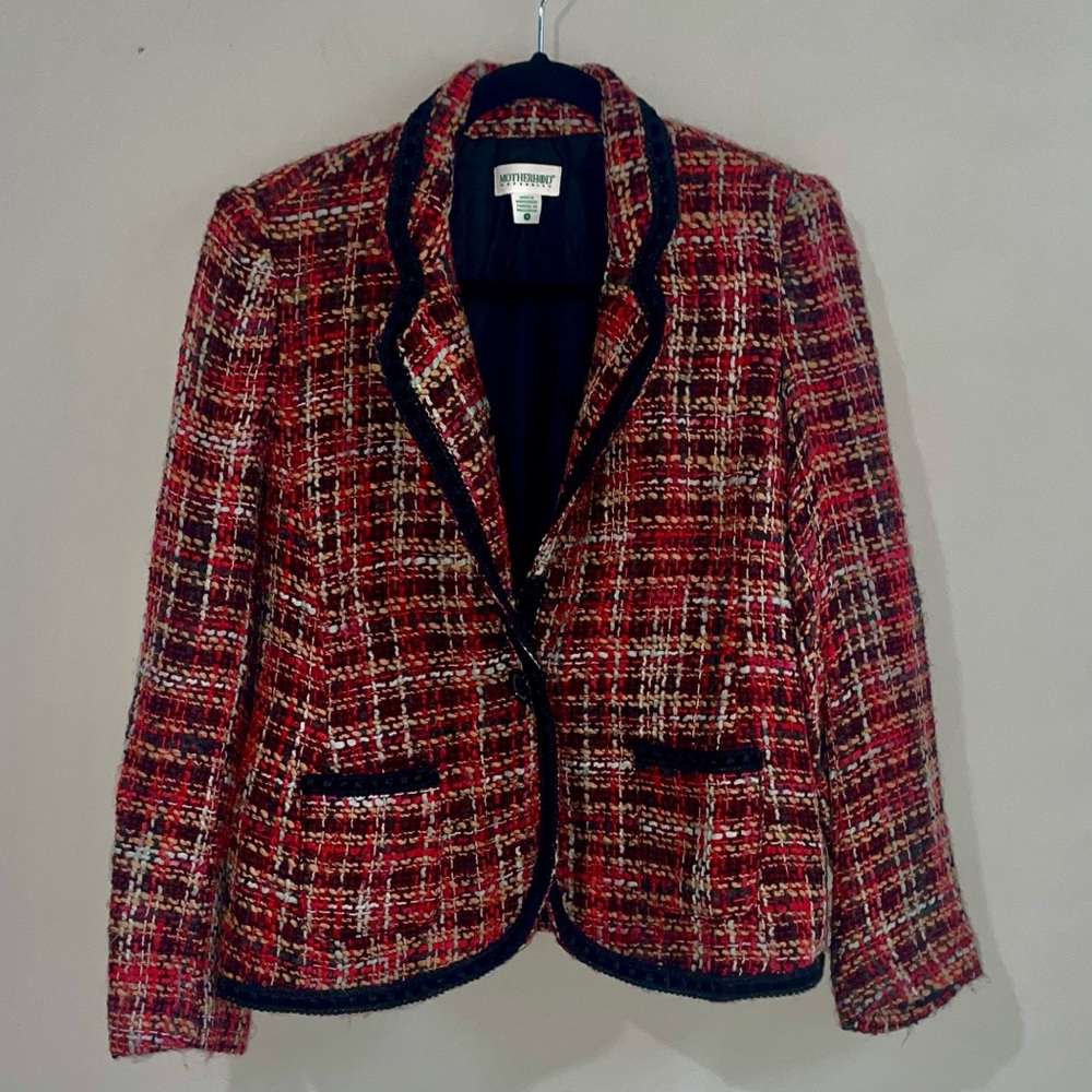 Motherhood Maternity Tweed  jacket |blazer M
